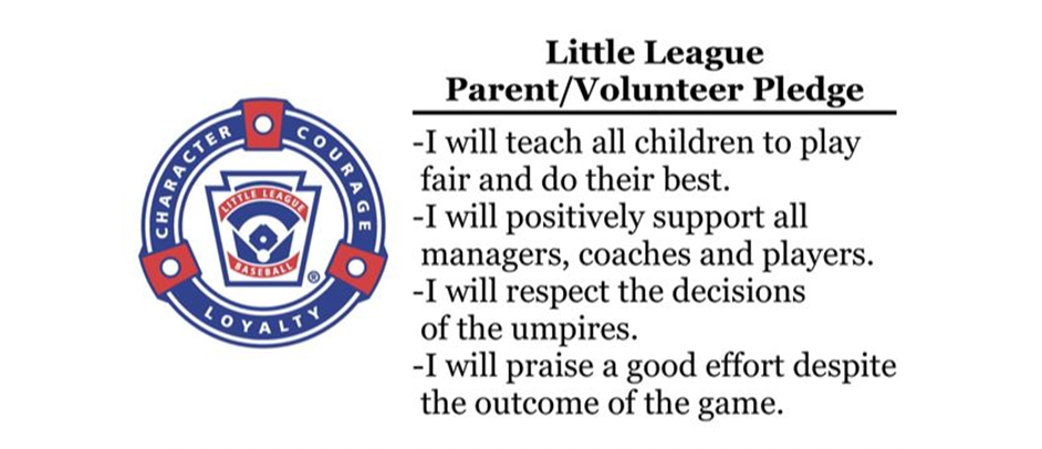 Little League Volunteer Pledge